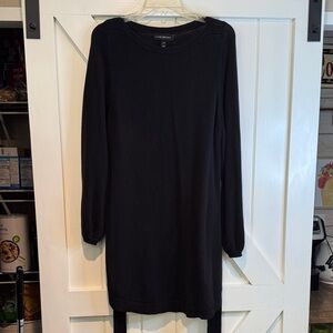 Lane Bryant Black Crewneck Long Sleeve Sweater Tunic